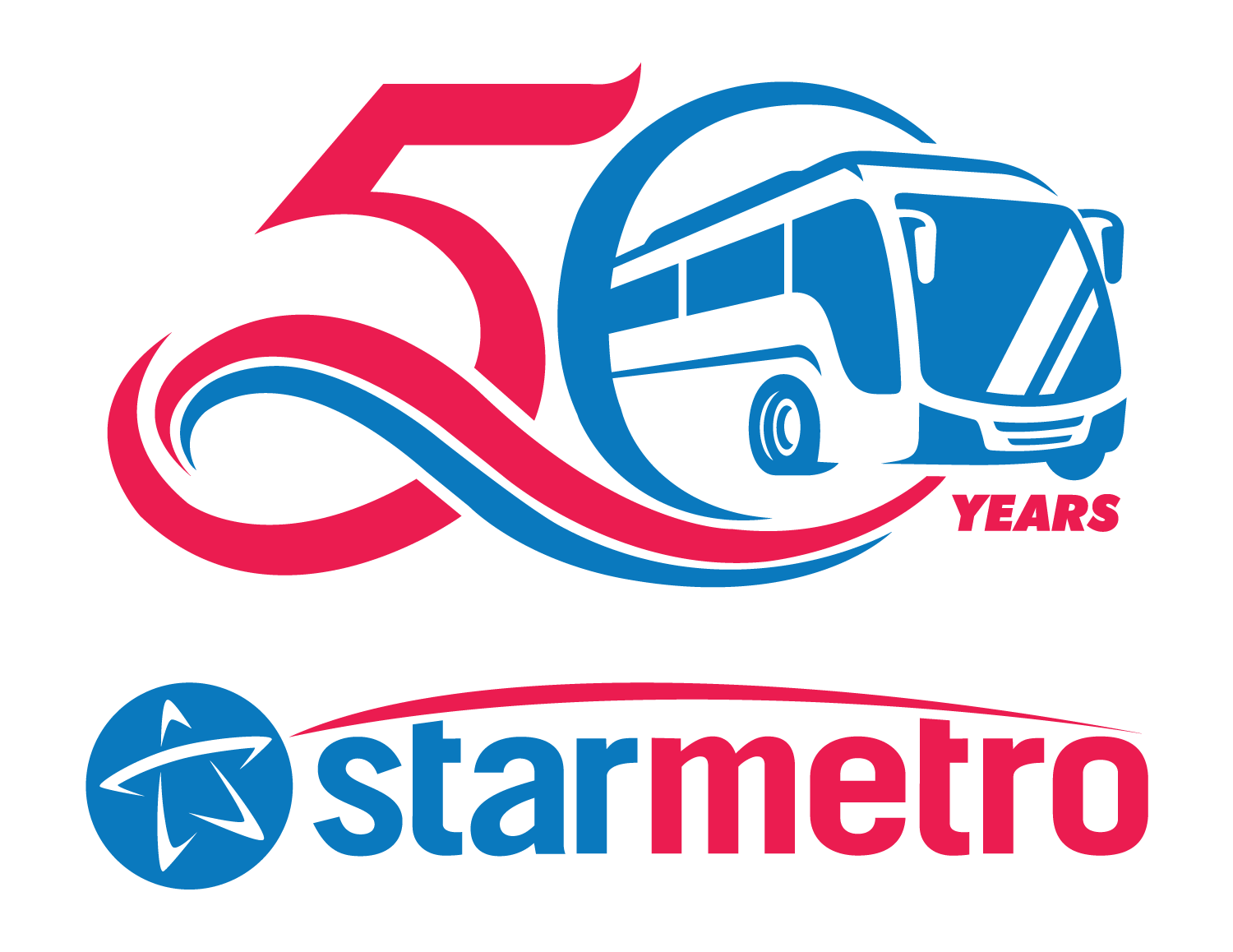 StarMetro Celebrates 50 Years Logo